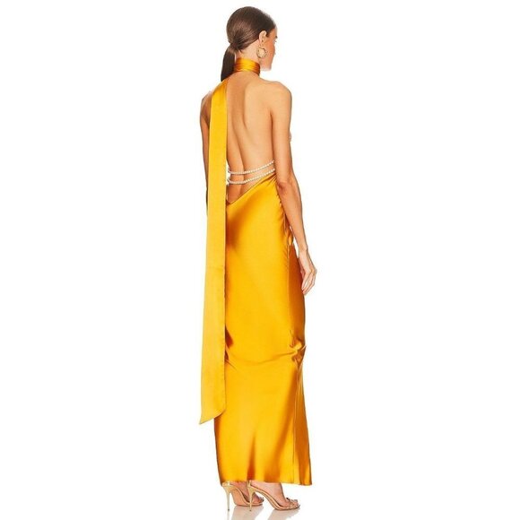 NWT Khalil’s Kara yellow maxi dress - Picture 4 of 11